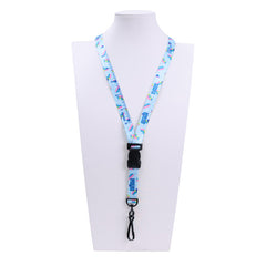 5/8" V-Flat™ 3-Piece Sublimated RPET Lanyard with J-Hook