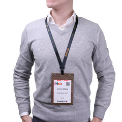 5/8" V-Flat™ No-Flip™ & Stitchless Full Color RPET Lanyard without Safety Breakaway