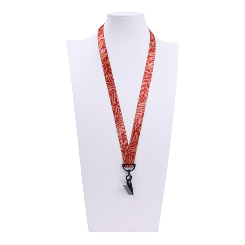 5/8" V-Flat™ Bull-dog Clip Lanyard with Safety Breakaway
