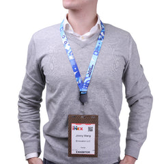 3/4" Badge Reel™ V-Flat™ Stitchless Lanyard without safety neck breakaway (2)