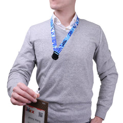 3/4" Badge Reel™ V-Flat™ Stitchless Lanyard without safety neck breakaway (3)