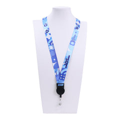 3/4" Badge Reel™ V-Flat™ Stitchless Lanyard without safety neck breakaway