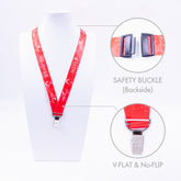 V-Flat™ No-Flip™ & Stitchless Full Color RPET Lanyard with Safety Breakaway