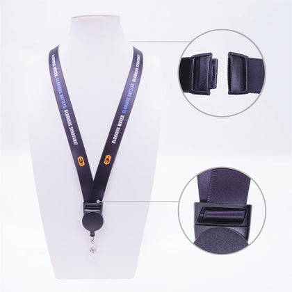 Personalized Lanyard with Retractable Badge Reel for Trade Shows & Events