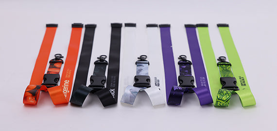 Slim 5/8 inch RPET lanyard width example