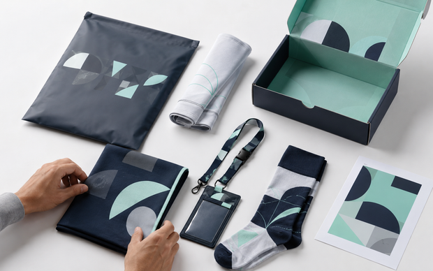 Custom printed socks for distributor gifts
