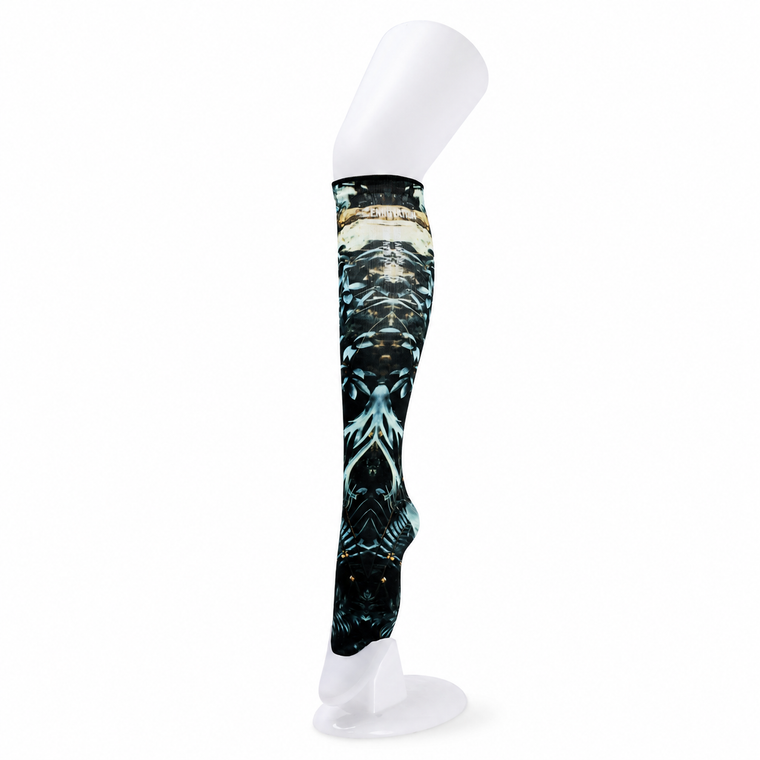 Calf custom printed sock direction