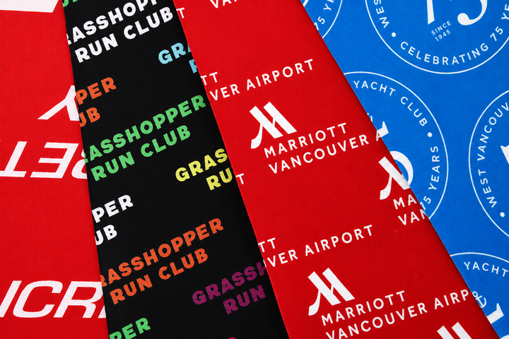 Sponsor logo layout review for custom textiles