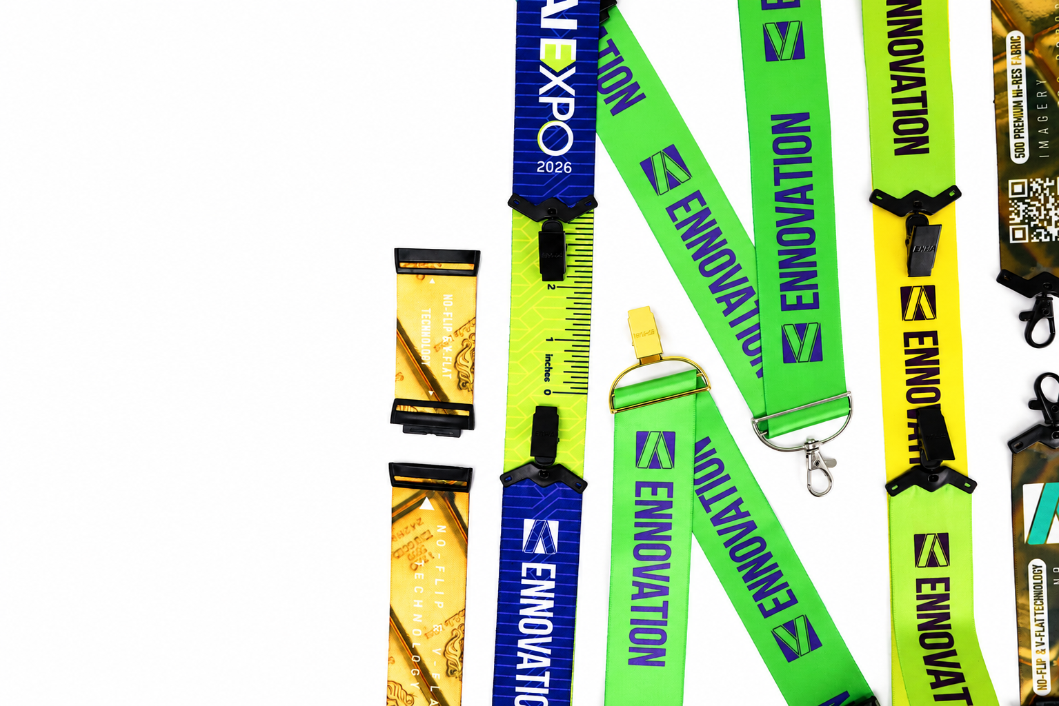 Ehua ultrawide 1.5 inch custom lanyard detail