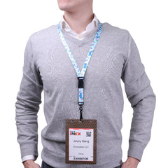 5/8" V-Flat™ 3-Piece Sublimated RPET Lanyard with J-Hook (2)