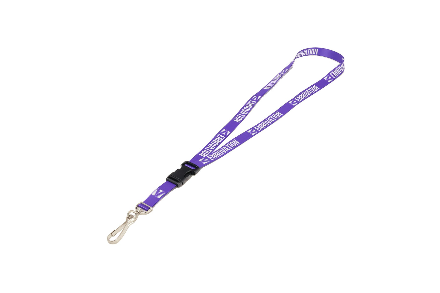 Ehua Lanyard 5/8 in Classic J-Hook RPET Lanyard with Quick Release full layflat view