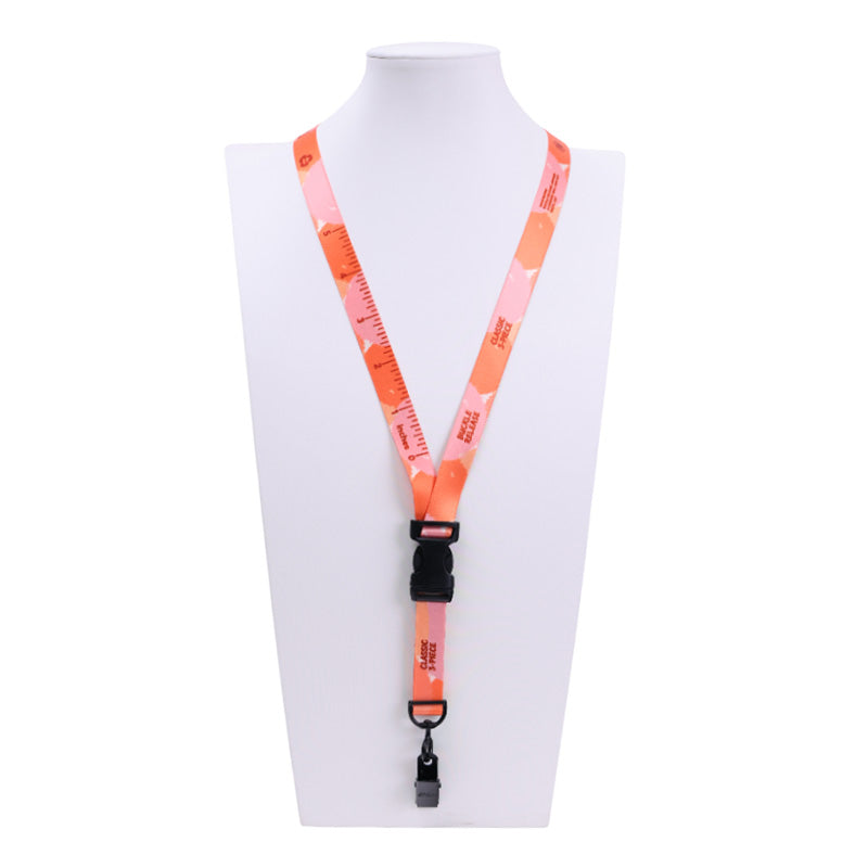 5/8" V-Flat™ 3-Piece Sublimated RPET Lanyard with Bulldog Clip