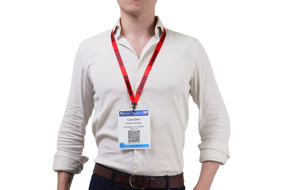 Ehua Lanyard 1 inch RPET strap detail