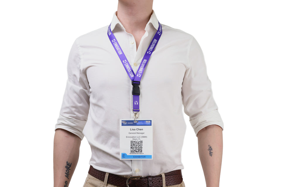 Ehua Lanyard 1 inch RPET strap detail