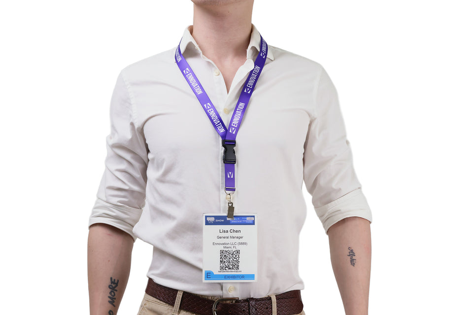 Ehua Lanyard 1 inch RPET strap detail