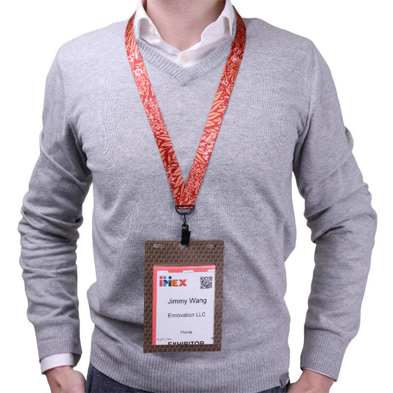 3/4" V-Flat™ Bull-dog Clip Lanyard with Safety Breakaway (2)