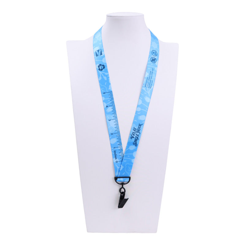 3/4" V-Flat™ Bull-dog Clip Lanyard