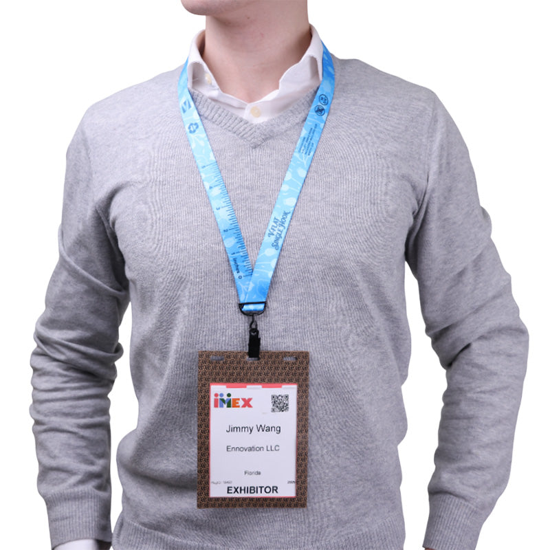 3/4" V-Flat™ Bull-dog Clip Lanyard (2)