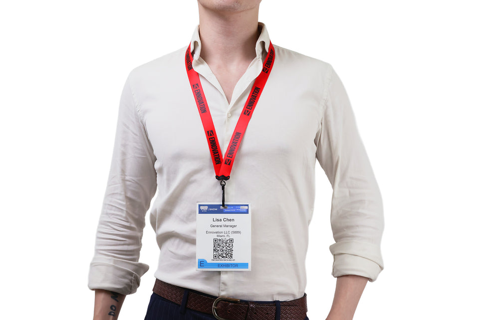 Ehua Lanyard 1 inch RPET strap detail