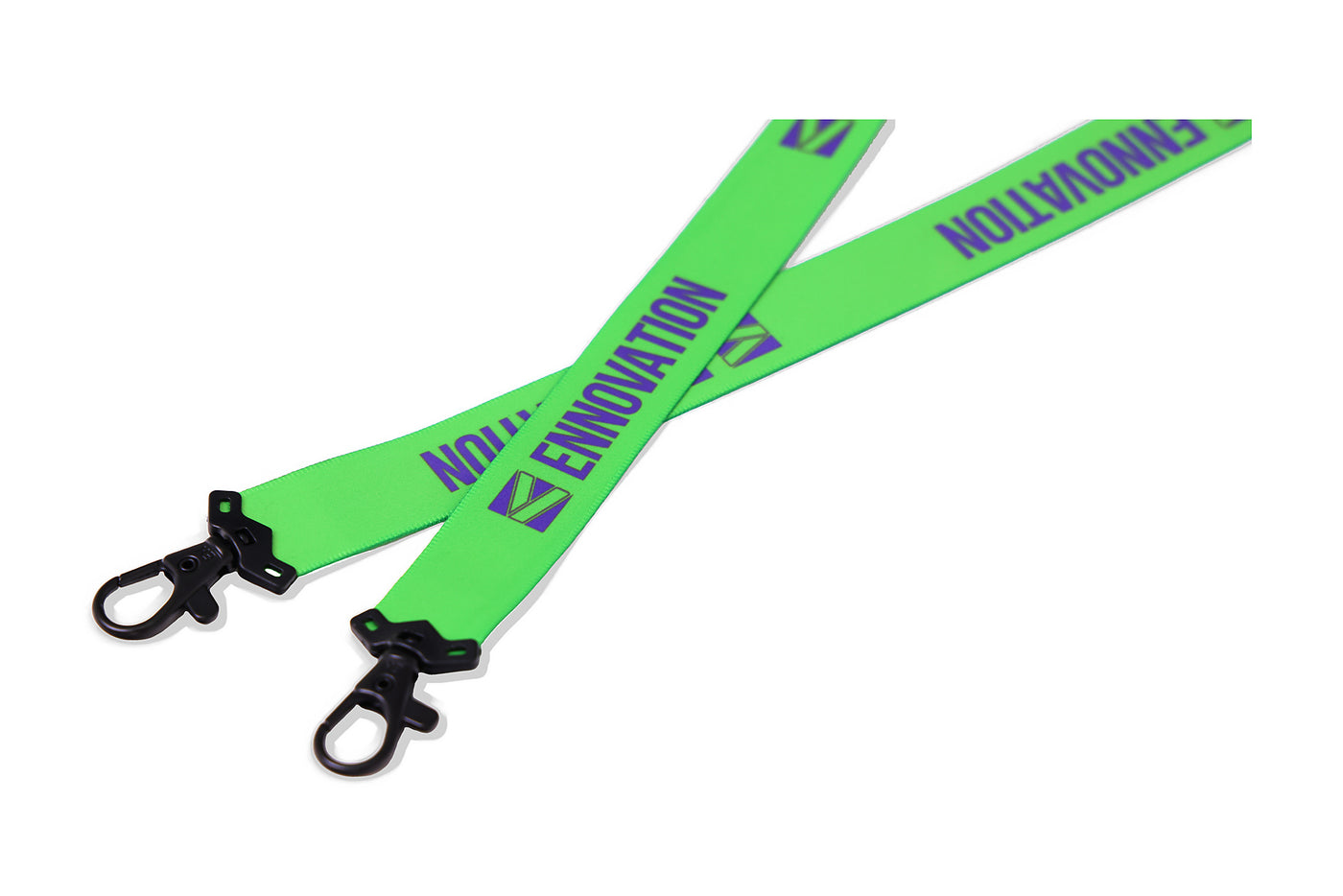 3/4 in Double Butterfly Lobster Claw RPET Lanyard with Safety Breakaway