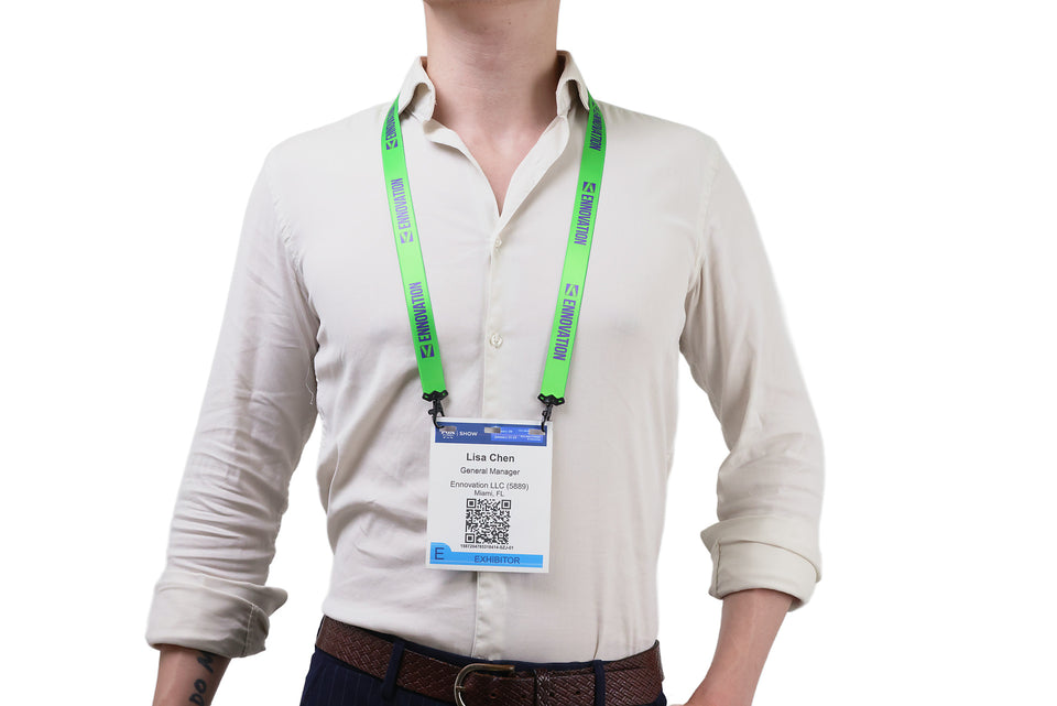 Ehua Lanyard 1 inch RPET strap detail