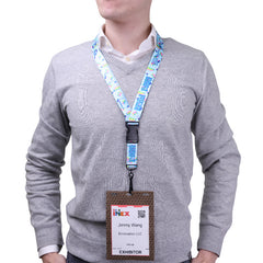 1" V-Flat™ 3-Piece Sublimated RPET Lanyard with J-Hook (2)