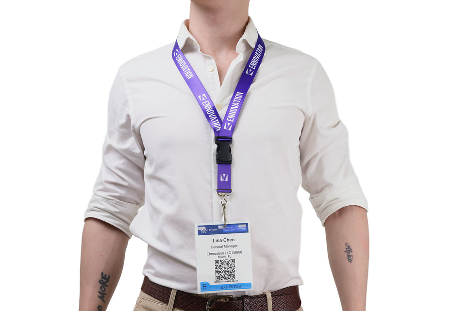 Ehua Lanyard 1 inch RPET strap detail