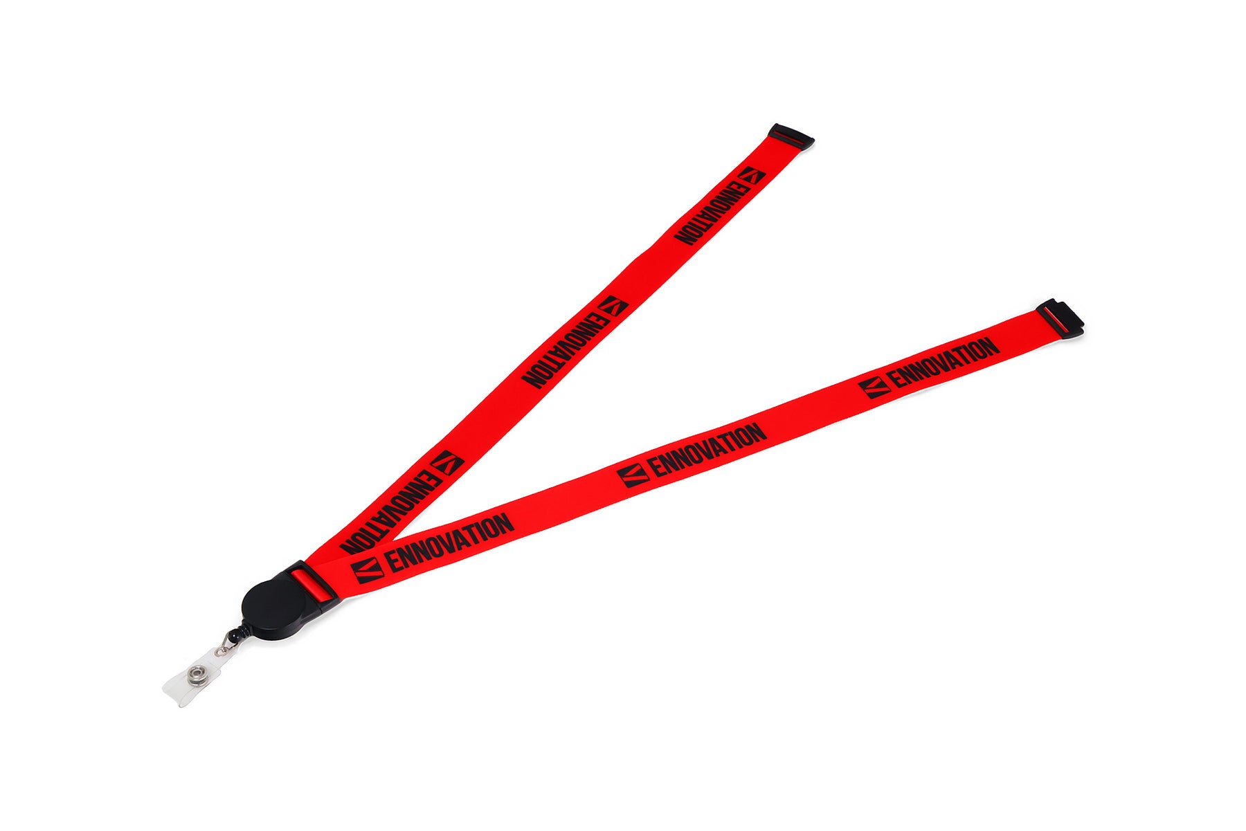 1"  Badge Reel™ V-Flat™ Stitchless Lanyard - Full image - SKU LE314N1A