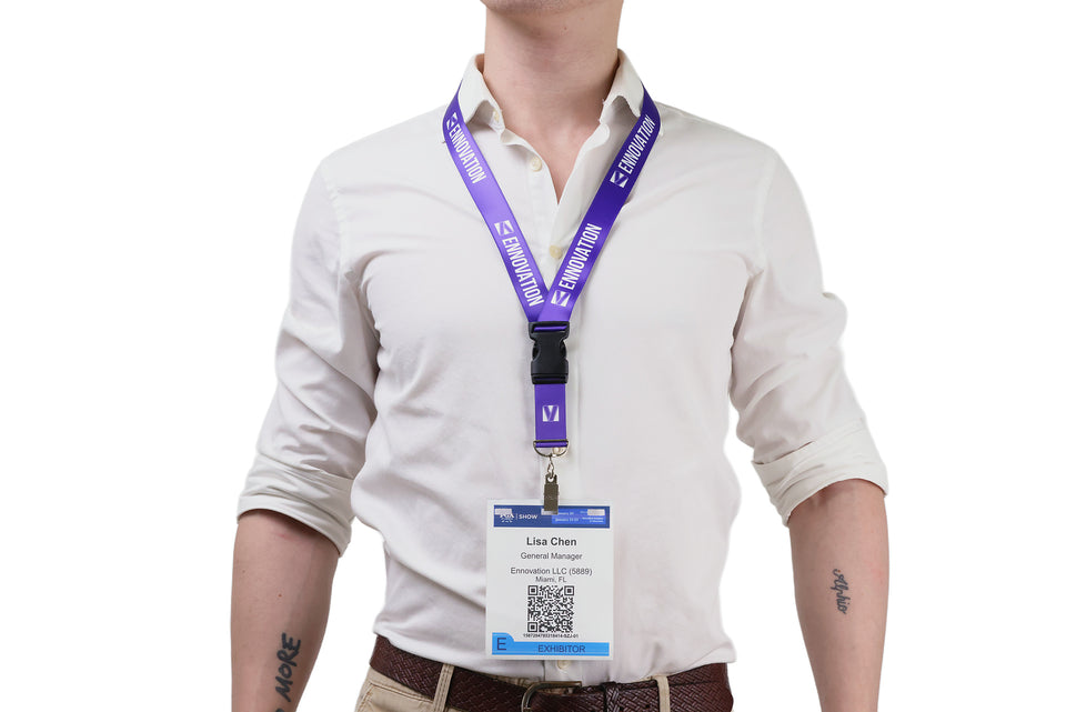 Ehua Lanyard 1 inch RPET strap detail
