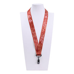 1" V-Flat™ Bull-dog Clip Lanyard with Safety Breakaway