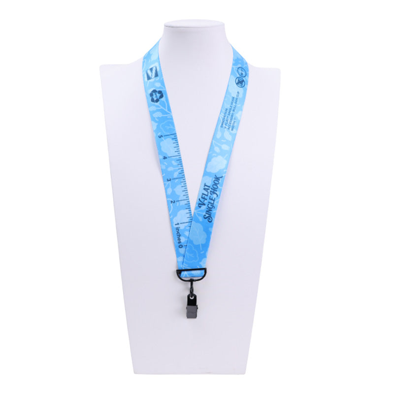 1“ V-Flat™ Bull-dog Clip Lanyard