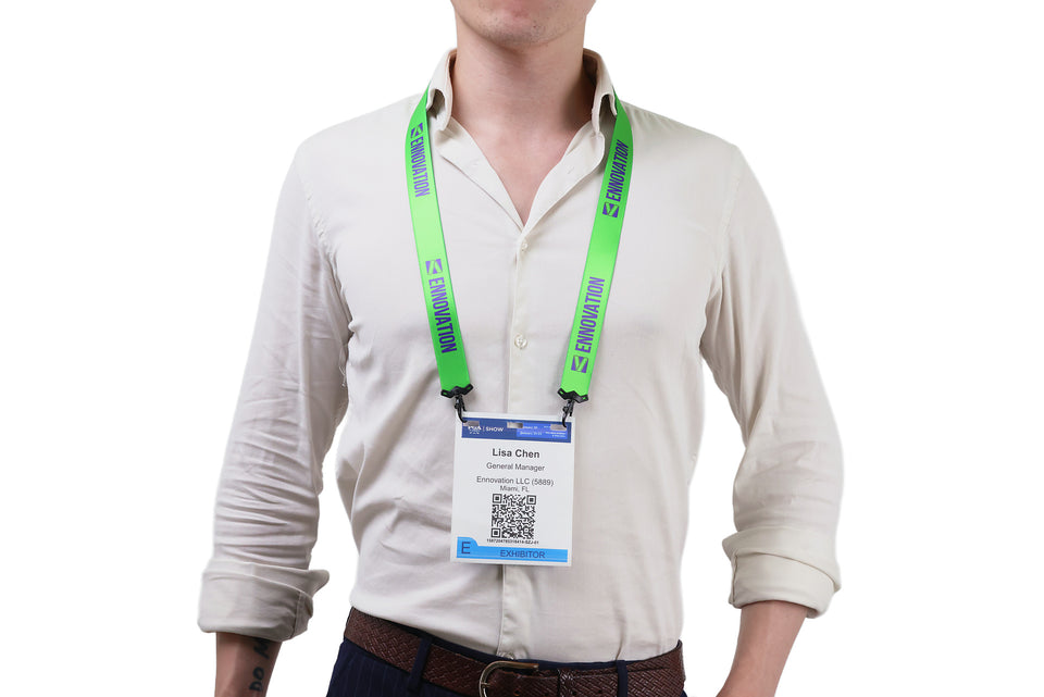 Ehua Lanyard 1 inch RPET strap detail