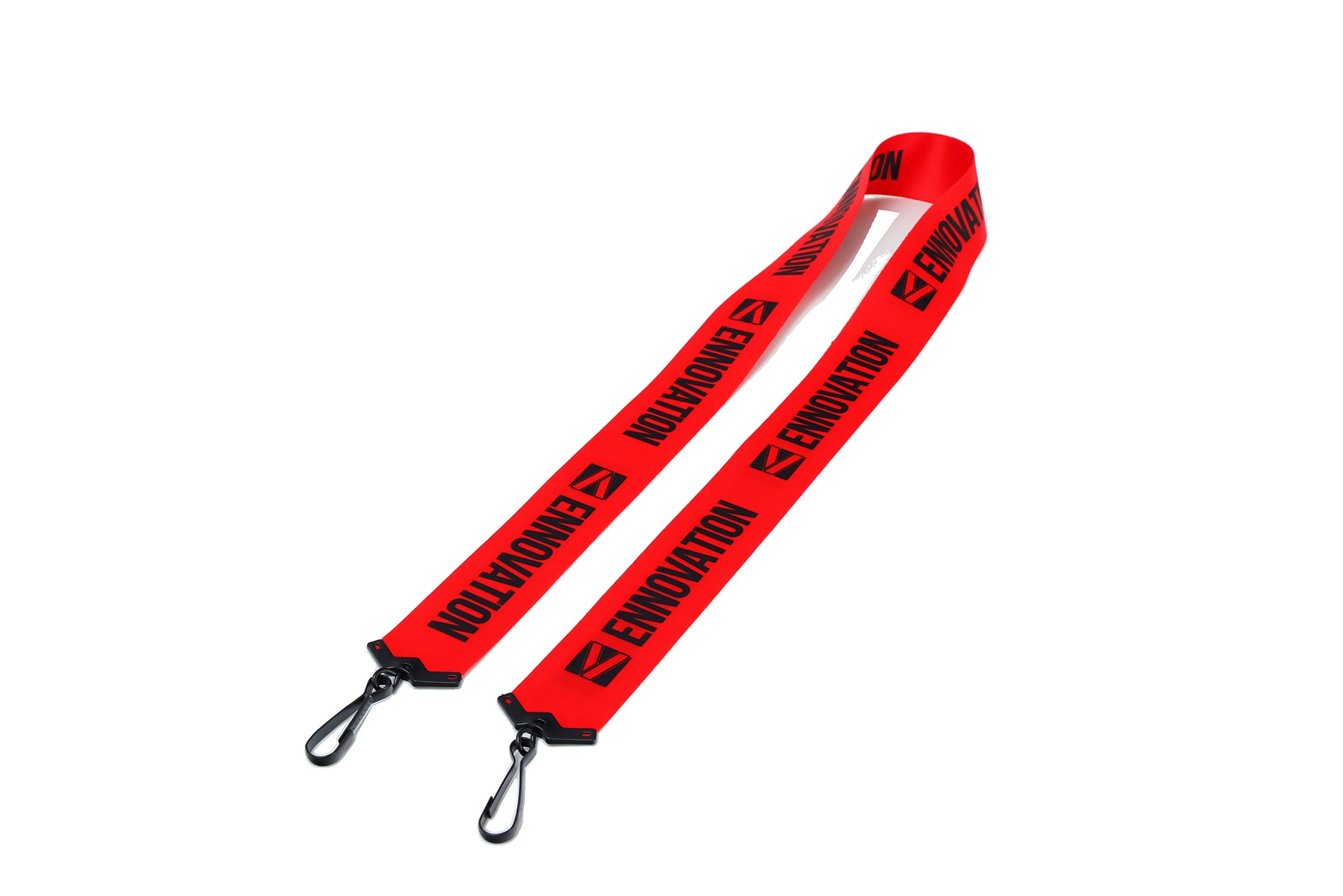 Ehua Lanyard 1.5 in Double Butterfly J-Hook RPET Lanyard full layflat view