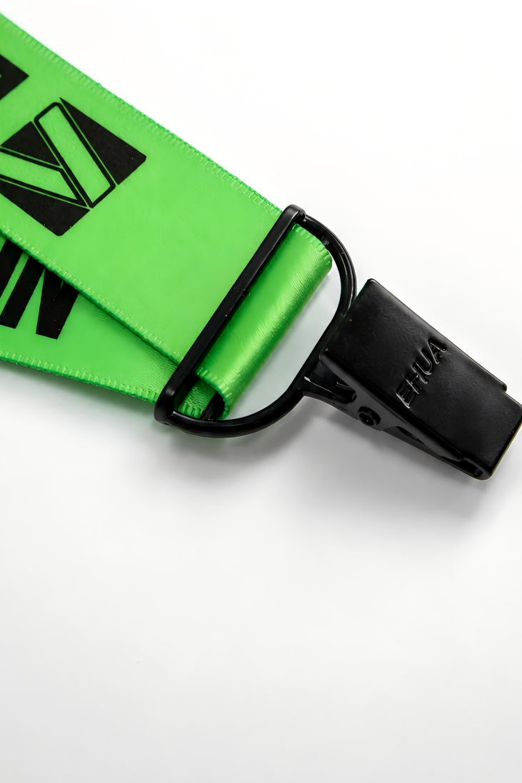 Ehua No-Flip custom lanyard detail