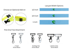Full Color RPET Lanyard with Cell Phone Attachment