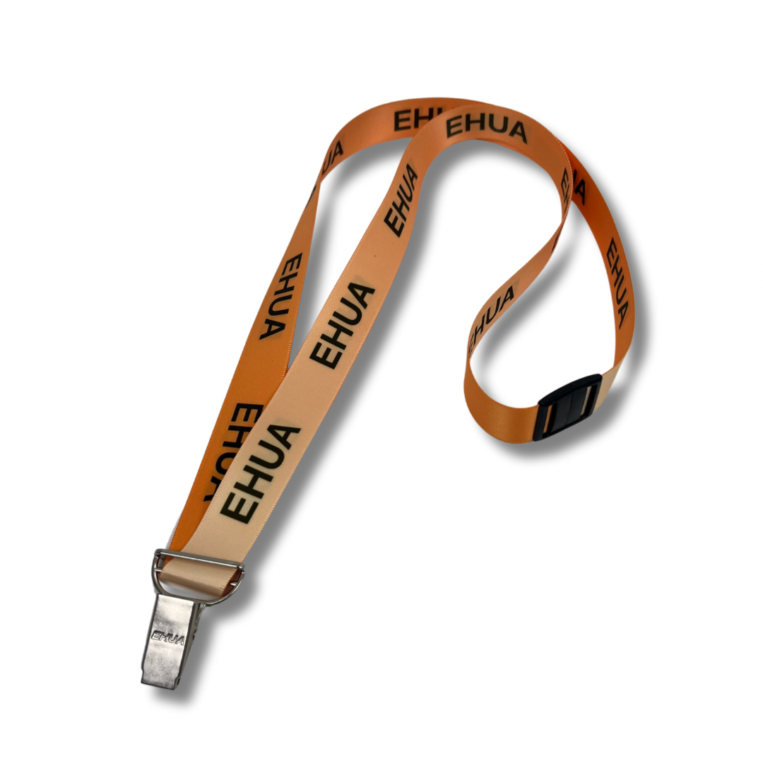 5/8" "NO FLIP" Full Color RPET Lanyard with Fixed Bull Dog Clip & Safety Breakaway