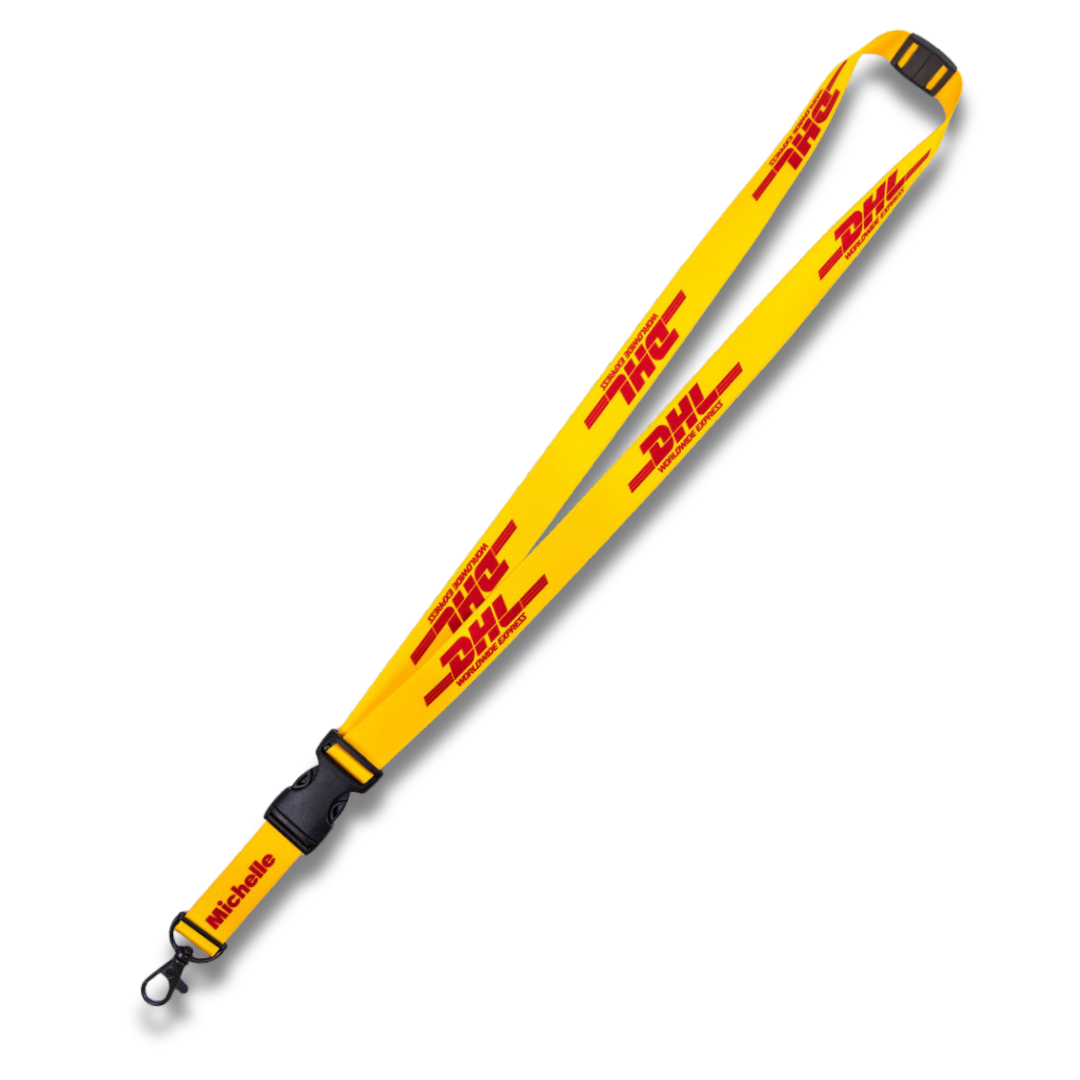 5/8" Full Color RPET Lanyard with Safety Breakaway & Buckle Release with Choice of Attachment