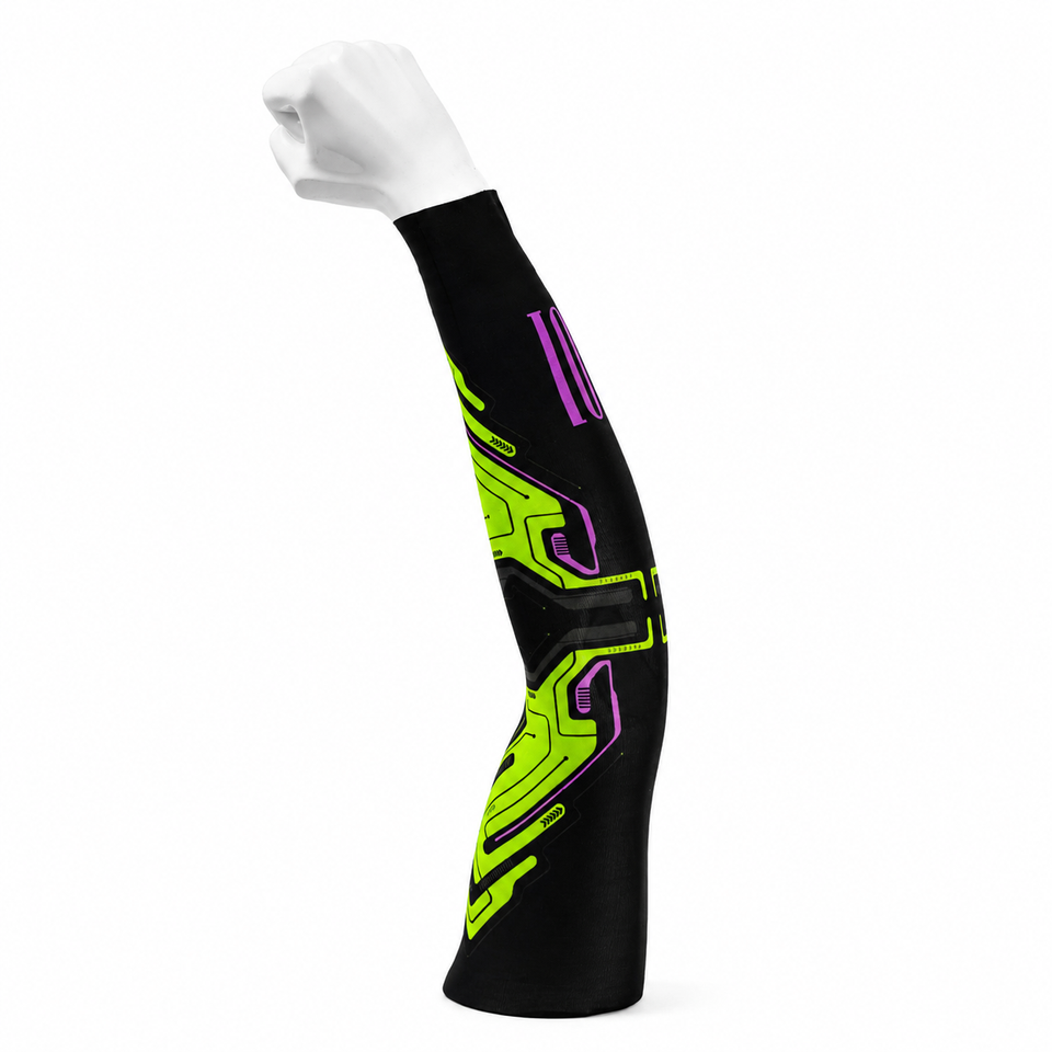 Custom printed RPET arm sleeve product detail